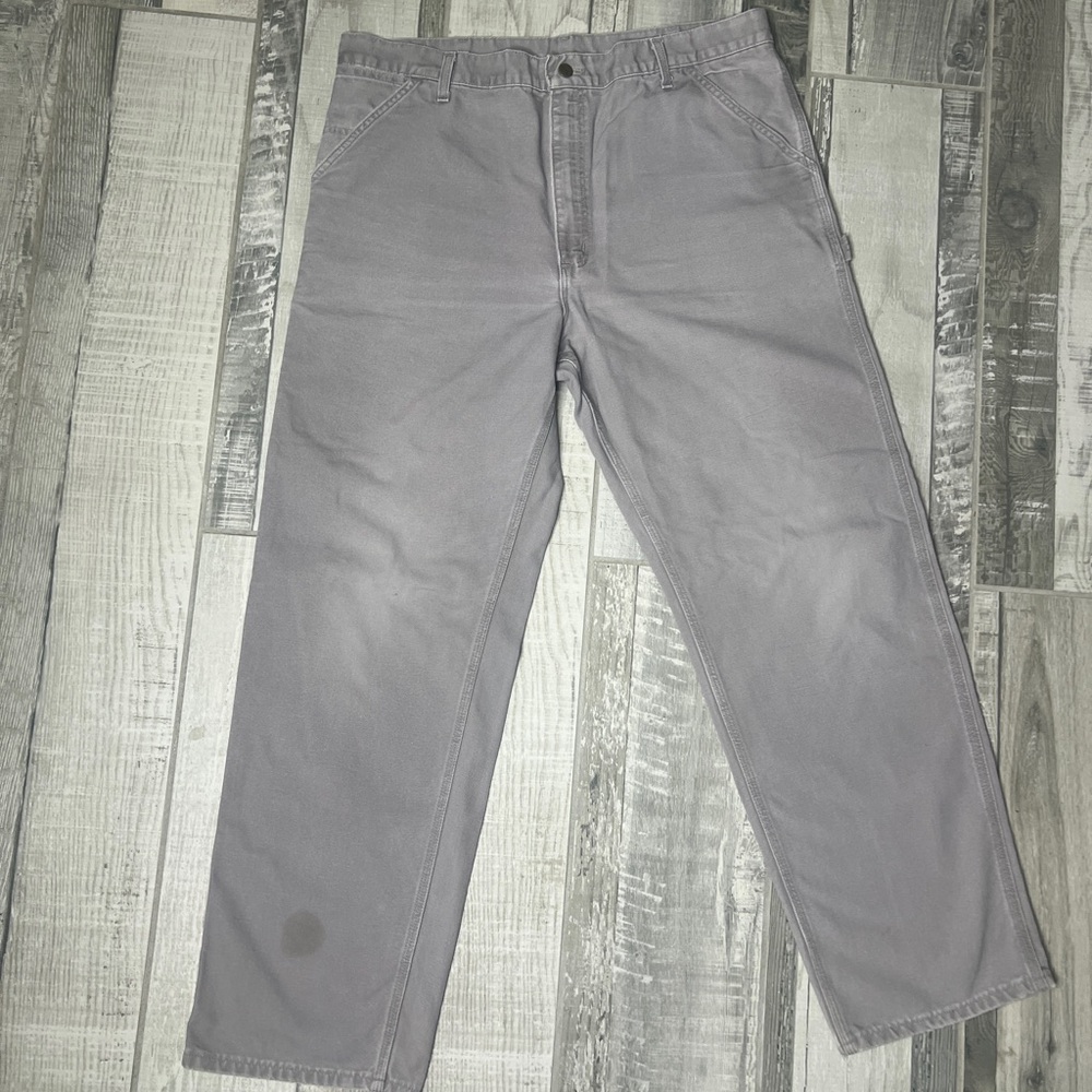 Carhartt B11 Carpenter 40x32 Cement Color Cotton Pants - Picture 11 of 11